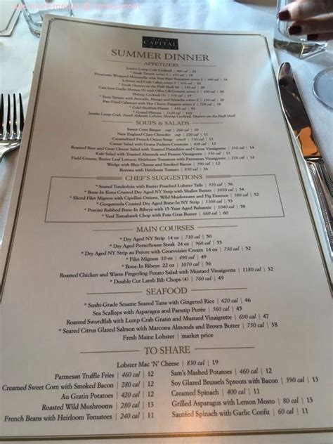 the capital grille menu las vegas nv|More.